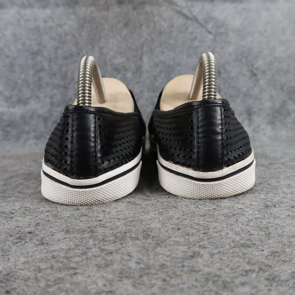 Dolce Vita Shoes Womens 5 Sneakers Slip On Fashion Casual Perforated Black Flats